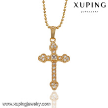 32546- Pendentif croisé plaqué or 18k Xuping Trendy Charm